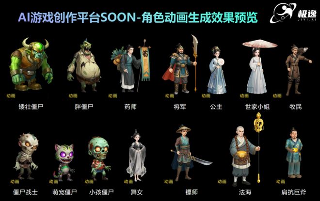 独立游戏开发福音：AI游戏创作平台SOON一键生成2D骨骼动画(图1)